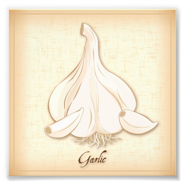 Impresión de fotografías de ajo (Frente)