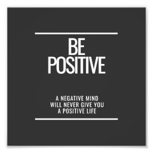 Impresión de fotografías motivacionales positivas