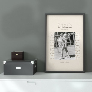 Impresión de fotos de fecha de boda personalizada