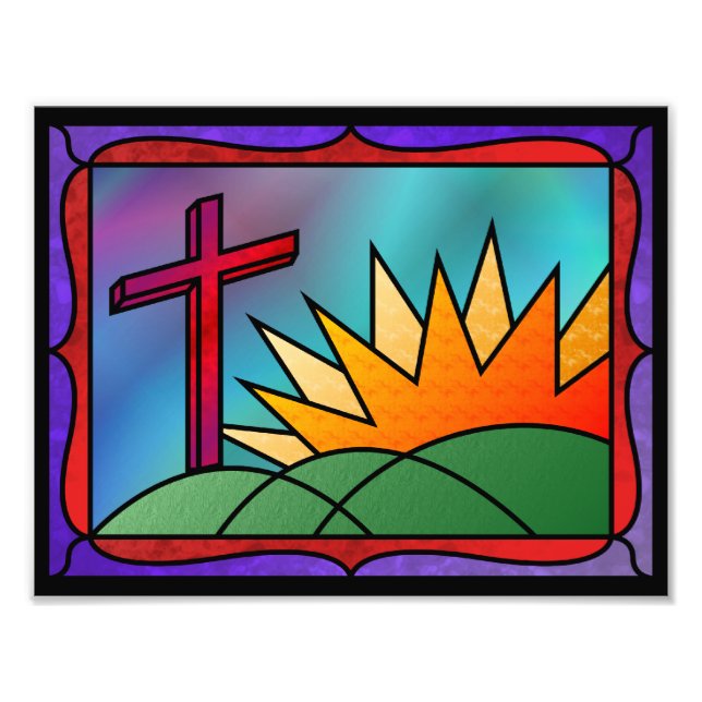 Impresión de fotos de la mañana de Pascua (Frente)