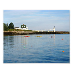 Impresión de fotos de Maine en el faro de Marshall
