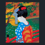 Impresión de geisha de otoño<br><div class="desc">Motivo de pintura de una pequeña y colorida Geisha de Lisa Lorenz</div>