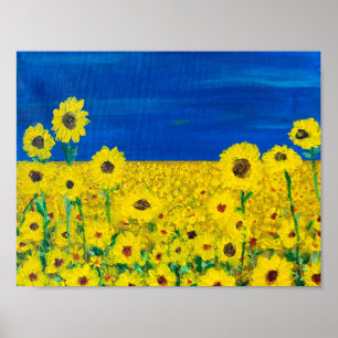 Impresión de girasol