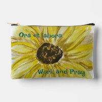 Impresión de girasol de trabajo y rezo bolsa de ci