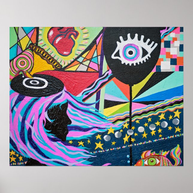 Impresión de globo negro (Frente)