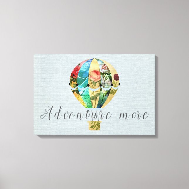 Impresión de globos de aire caliente en mosaico (Anverso)