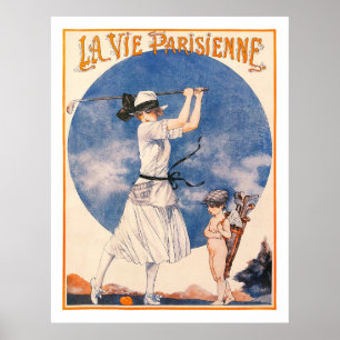 Impresión de golf de la Parisienne 1922