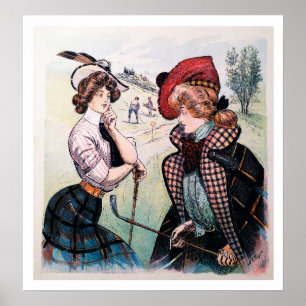 Impresión de golf Vintage 1902