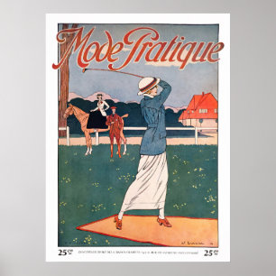 Impresión de golf Vintage 1914