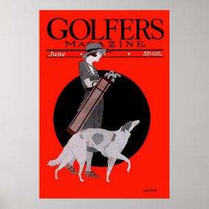 Impresión de golf Vintage 1922
