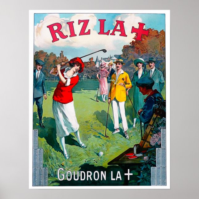 Impresión de golf Vintage 1924 (Frente)