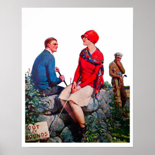 Impresión de golf Vintage 1929