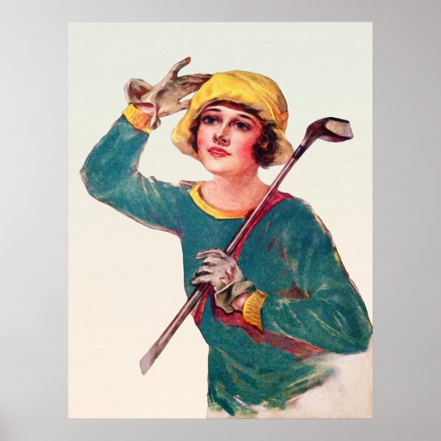 Impresión de golf Vintage 1929 (Frente)