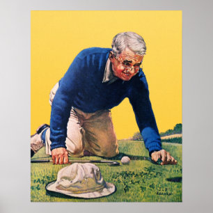 Impresión de golf Vintage 1940