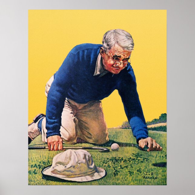 Impresión de golf Vintage 1940 (Frente)