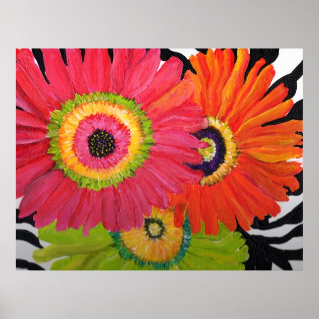 Impresión de Grand Gerber Daisies (Frente)