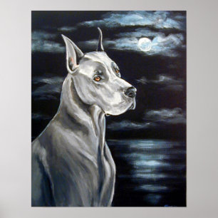 Impresión de grano - Azul danés