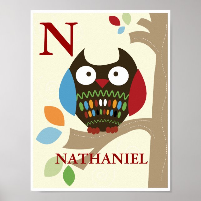 Impresión de guardería de lúpulo de árbol cúbito (Frente)