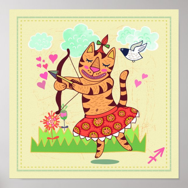 Impresión de guardería de zodiac Sagittarius Arche (Frente)