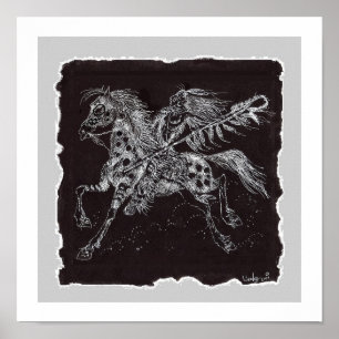 Impresión de guerreros místicos, papel Poster (mat