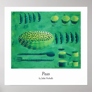 Impresión de guisantes