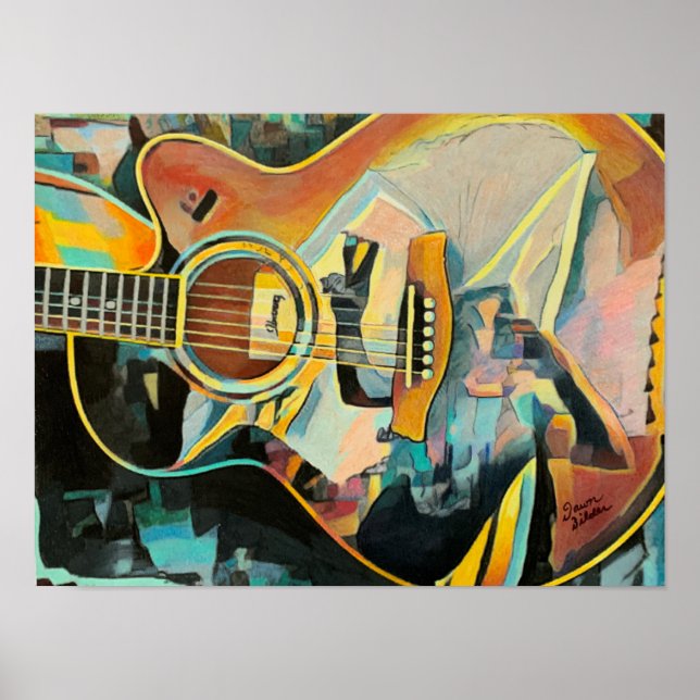 Impresión de guitarra (Frente)