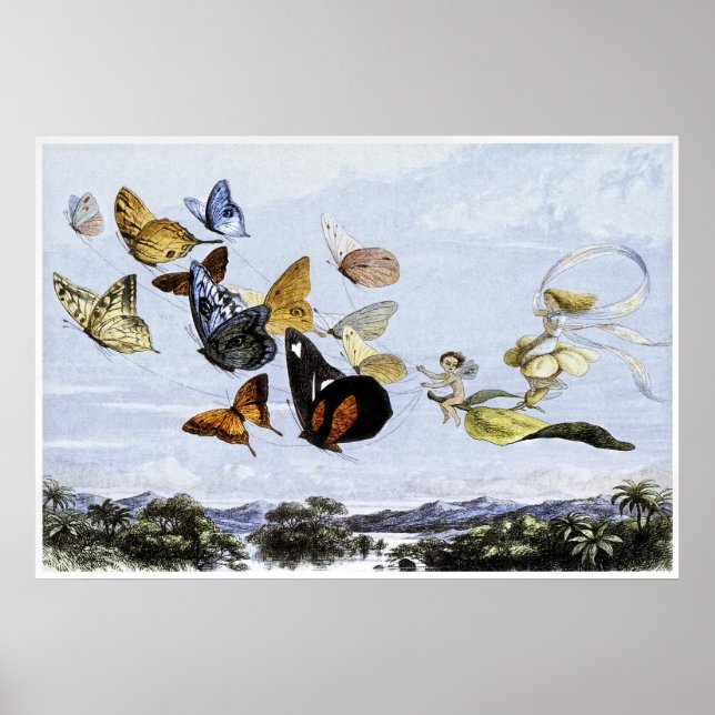 Impresión de hadas por Richard Doyle 1870 (Frente)