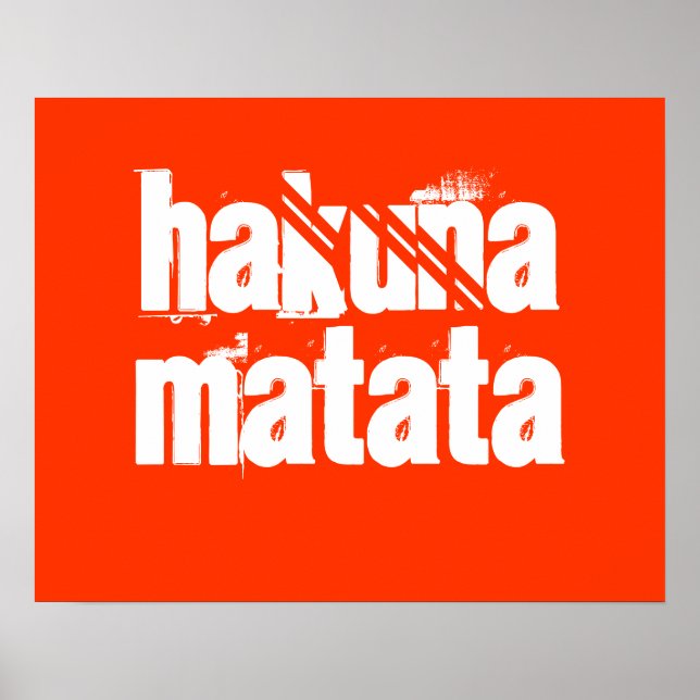 Impresión de Hakuna Matata (Frente)