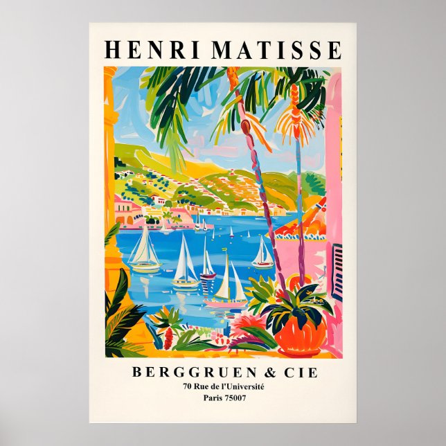 Impresión de Henri Matisse Rosa Riviera Mediterrán (Frente)