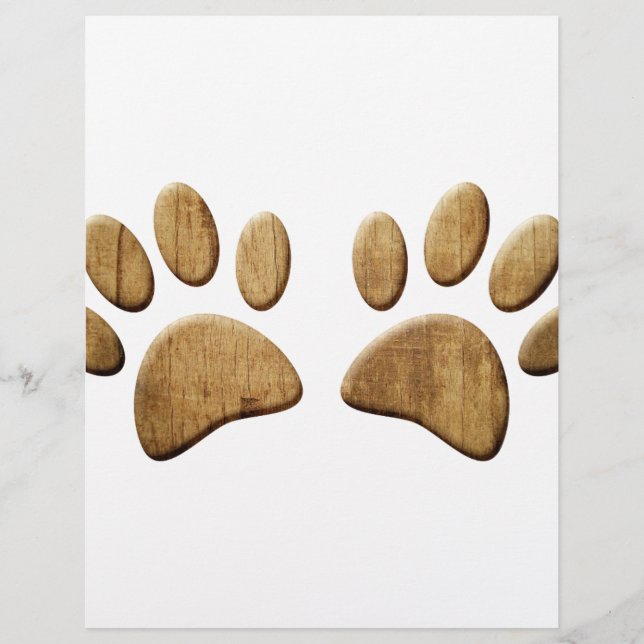 Impresión de hojas de madera de perro (Anverso)
