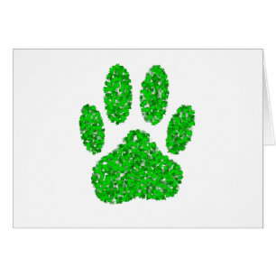 Impresión de hojas de perro de follaje verde