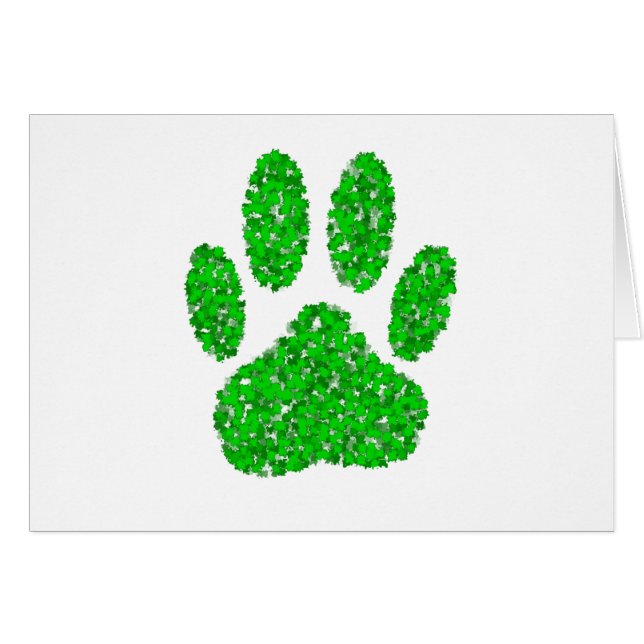 Impresión de hojas de perro de follaje verde (Anverso (Horizontal))