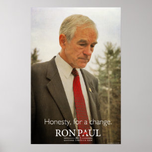 Impresión de honestidad de Ron Paul