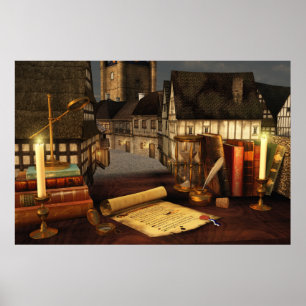 Impresión de horizontes antiguos