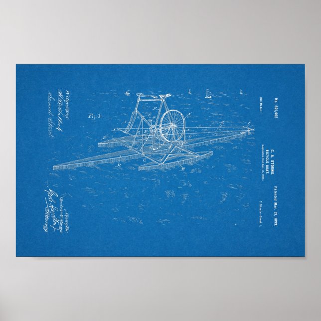 Impresión de huella azul de patentamiento de embar (Frente)