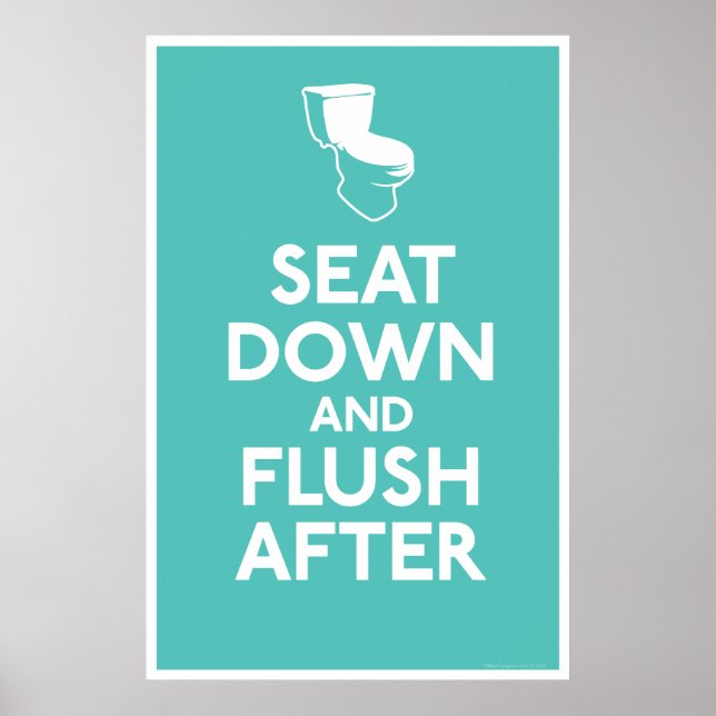 Impresión de humor en el baño (Frente)