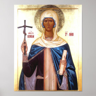Impresión de icono ortodoxo de Santa Nina Igual-a-