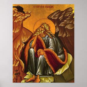 Impresión de Icono Ortodoxo del Santo Profeta Elía