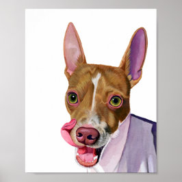 Impresión de imágenes de perros de color acuático