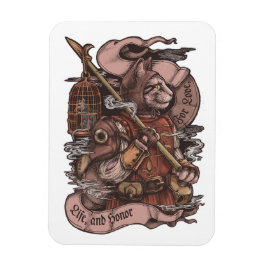 Impresión de imán vintage de Cat Knight.