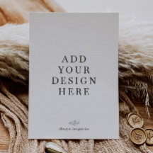 Impresión de invitaciones de 5x7" en formato verti