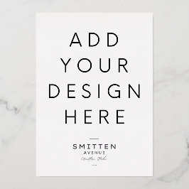 Impresión de invitaciones de Relieve metalizado do