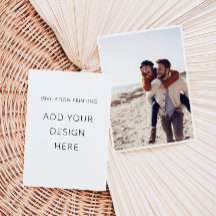 Impresión de invitaciones fotográficas de 5" x 7" 