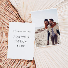 Impresión de invitaciones fotográficas de 5" x 7" 