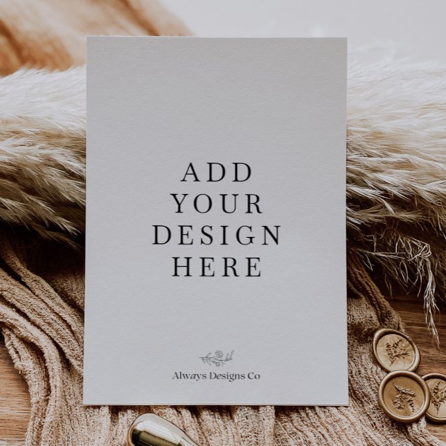 Impresión de invitaciones verticales de 5x7" (Subido por el creador)