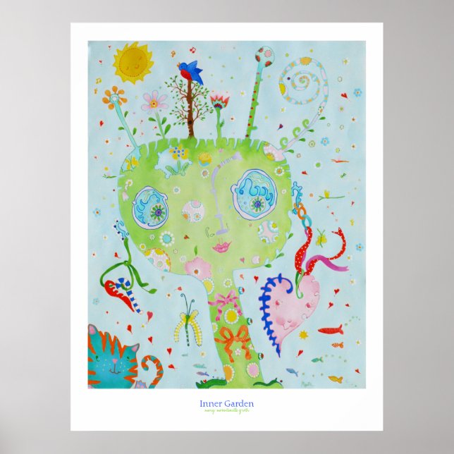 Impresión de jardín interior (Frente)