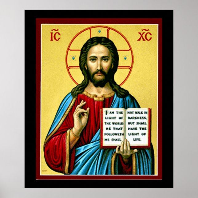Impresión de Jesucristo de la Iglesia Ortodoxa Rus (Frente)
