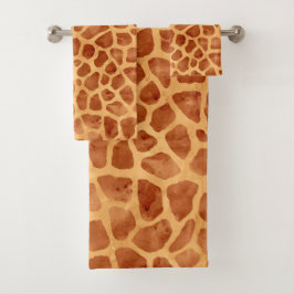 Impresión de jirafa acuarela