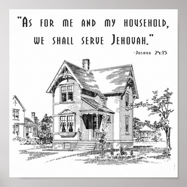Impresión de Joshua 24:15 (Frente)