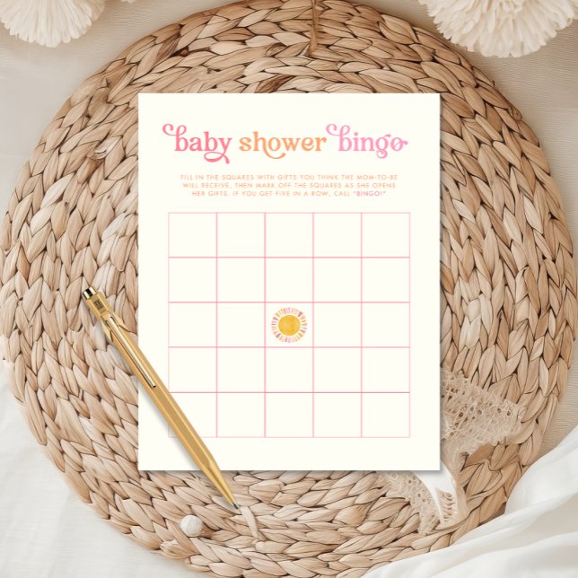 Impresión de juego de bingo Baby Shower Sunshine (Subido por el creador)
